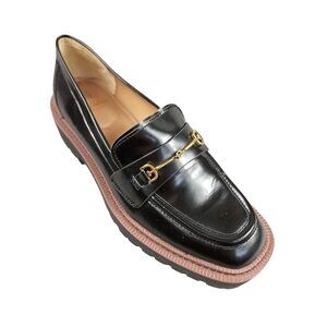 Sam Edelman Women’s Black Laurs Lug Sole Platform Chunky Loafer Size 8.5